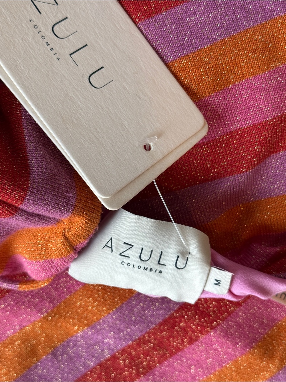 NWT Anthropologie AZULU Rozita Cutout Halter Mini Dress Raspberry Stripe Medium - Picture 3 of 14